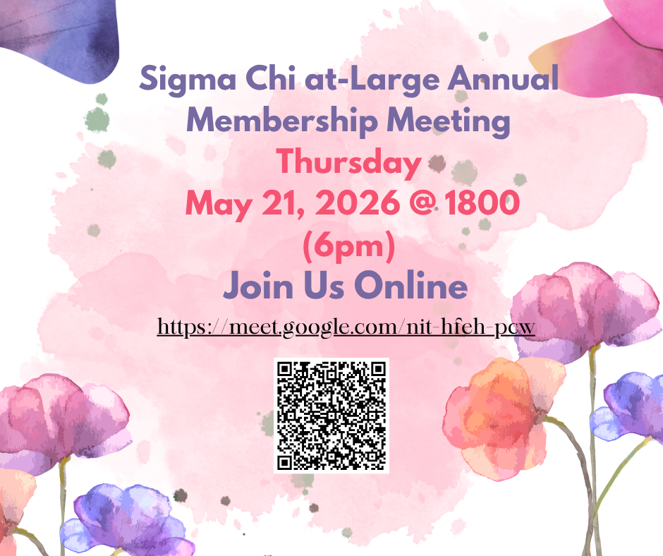 Floral background with hyperlinked meeting address and qr code.